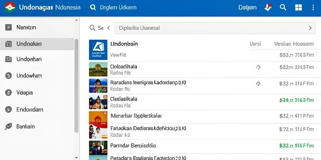 Tampilan menu utama yang intuitif dan menarik.