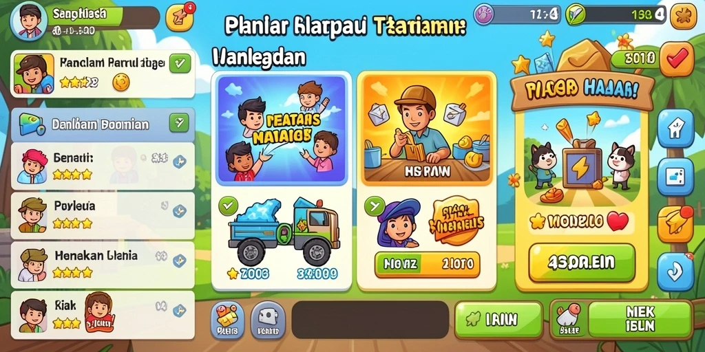 Tampilan menu utama yang intuitif dan mudah dipahami.