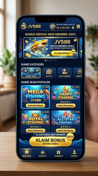 Cuplikan layar menu unduhan jvs88 untuk perangkat Android